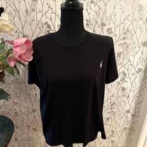 Polo by Ralph Lauren Black Boxy Short Sleeve T-Shirt